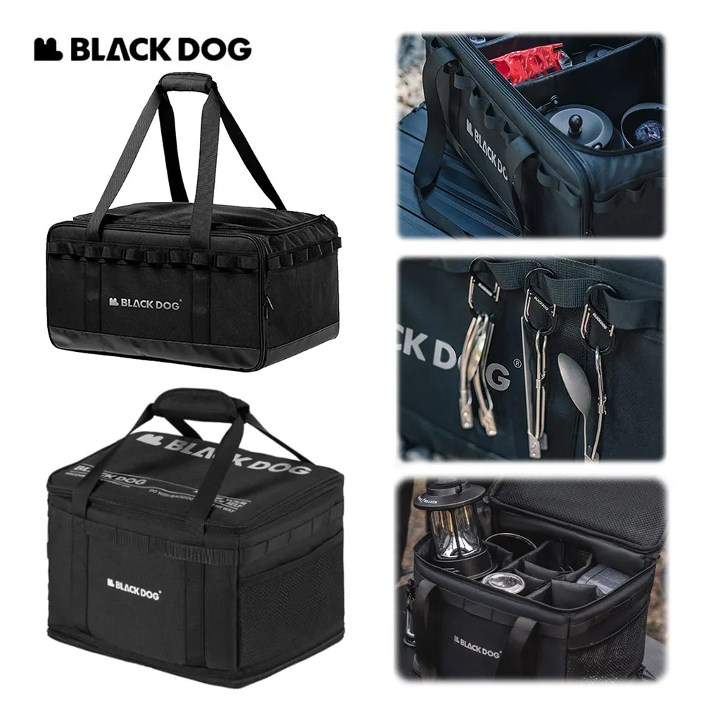 Blackdog Camping-Aufbewahrungstasche, 30 l/15 l, Sortierung von Kleinigkeiten, tragbar, große Kapazität, Outdoor-Aufbewahrungstasche, Toolkit, 600D/300D Oxford-Stoff