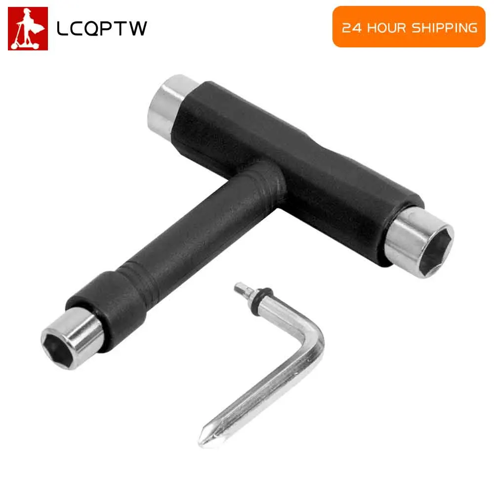 Skateboard Roller Skate T Werkzeug Multifunktions-All-In-One-Schraubenschlüssel Skateboard Werkzeuge Fahrrad E-Scooter Snowboard Schraubenschlüssel Einstellwerkzeug Image