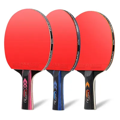 Professioneller Tischtennisschläger, 2 Stück, fortschrittliches Ping-Pong-Paddel-Set mit 3 Stück 40+ Bällen und Tragetasche Image