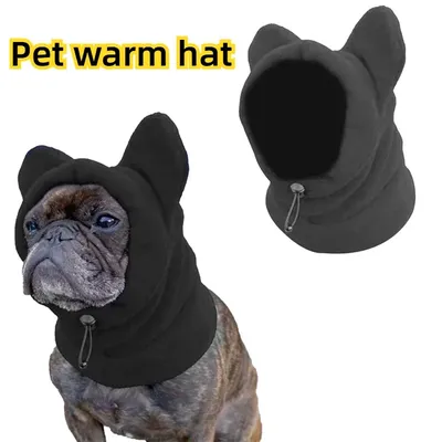 Winter Haustier Hut Fleece Hund Warme Mütze Ohren Hoodie Schal Set Haustier Katze Hund Hut Image