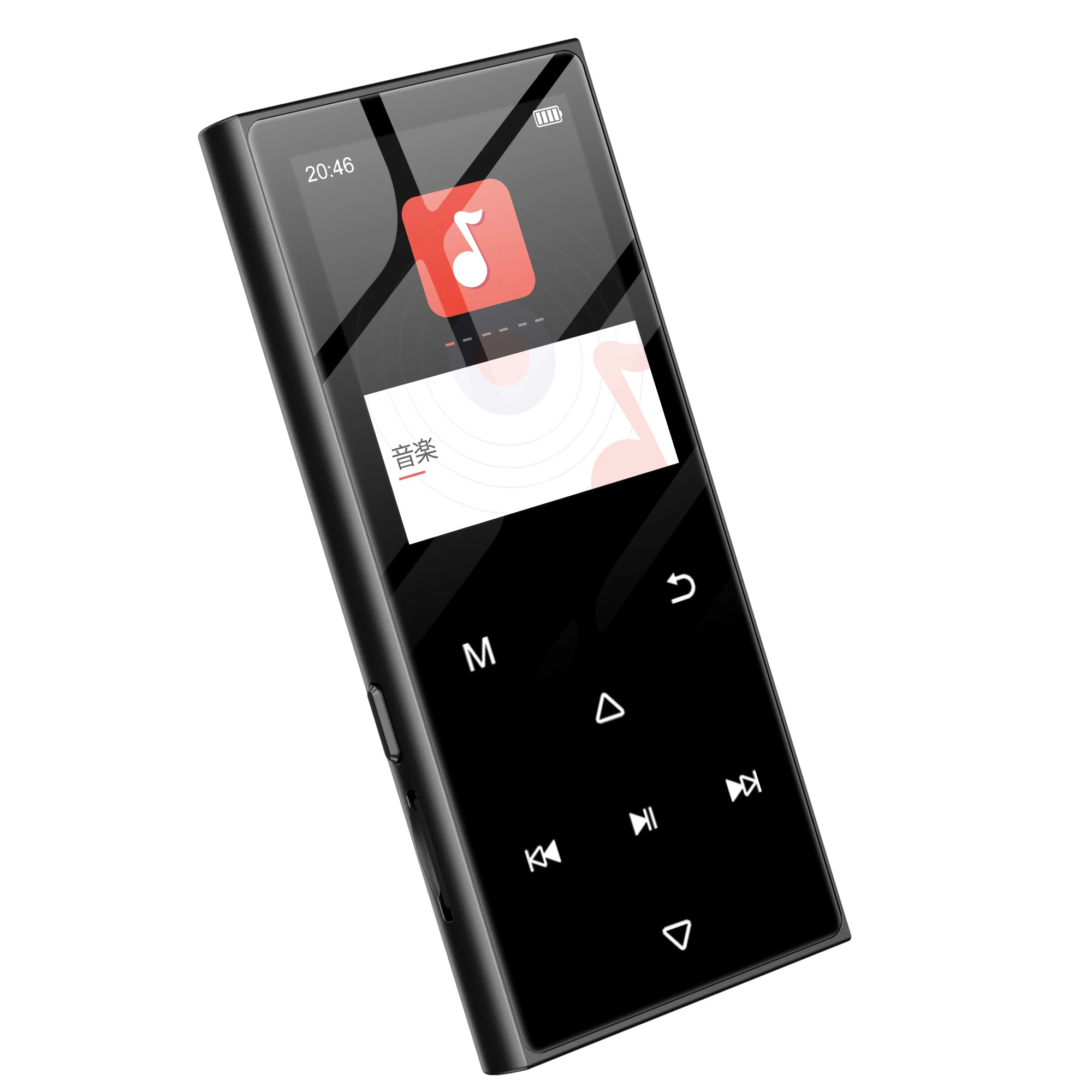 128 GB MP3-Player, Bluetooth 5.0, SWOFY tragbarer digitaler verlustfreier Musik-Player, integrierte Lautsprecher, Touch-Taste Image