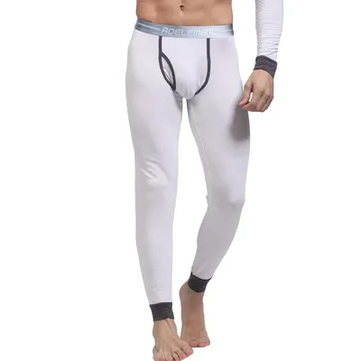 Herbst und Winter Herren Single Thin Modal Long Johns Slim Body Comfort Leggings Jugend Thermohose Leggings Image