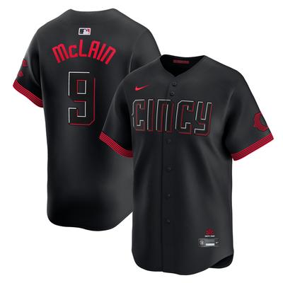 Cincinnati Reds Nike City Connect Limited Trikot – Schwarz – Matt McLain – Herren Image