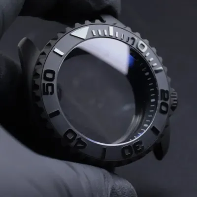 Wildfire 42mm Skx007 Watch Case Steel Black Matte Waterproof With Sapphire Crystal For Nh35 Nh36 Movement 28.5mm Dial Mods