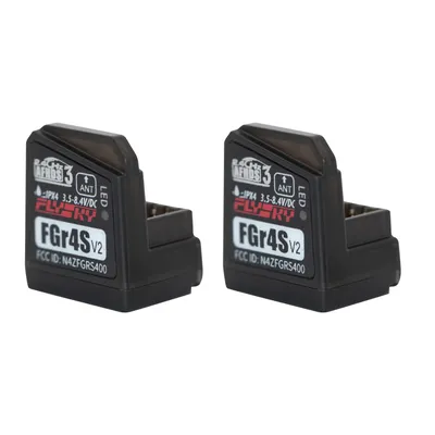 2Pcs Flysky FGR4S V2 Receiver AFHDS Single-Antenna Bidirectional PWM/PPM/IBUS Output Receiver for