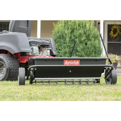 45-0543-AMZ 100 lb. Tow-Behind Lawn & Garden Spiker/Seeder/Drop Spreader for Seed,Fertilizer, Salt,