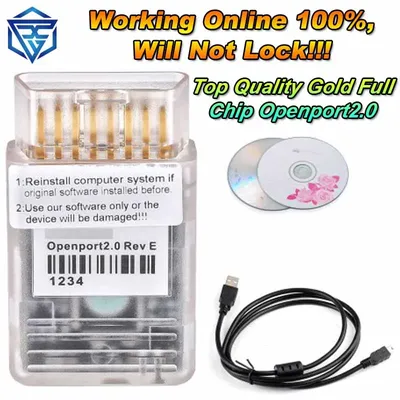 Online 100% Tactrix Openport 2.0 Gold Full Chip J2534 ECU FLASH Will Not Lock Device Support WIN10