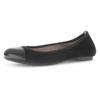 Ballerina GABOR, Damen, Gr. 40, schwarz, Ziegenveloursleder, Nappaleder, unifarben, klassisch, Schuhe, Blockabsatz, Schlupfschuh, Businesschuh mit Best Fitting-Ausstattung