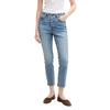 7/8-Jeans TOM TAILOR DENIM, Damen, Gr. 27, N-Gr, blau (used mid stone blau), Denim/Jeans, Obermaterial: 99% Baumwolle, 1% Elasthan. Futter: 100% Baumwolle, unifarben, casual, slim fit 7/8-Länge, Jeans, im Used-Look