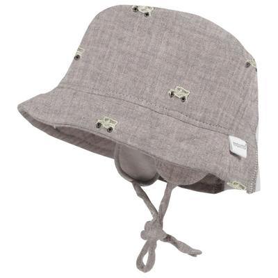 maximo - Baby's Hütchen Musselin Band Ohrenkl Futter - Hut Gr 41 cm grau Image