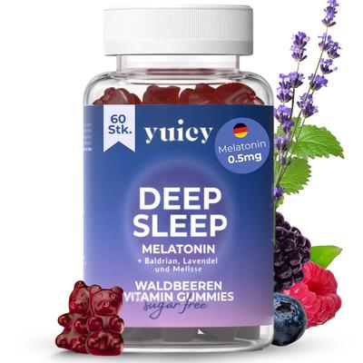yuicy - Deep Sleep – Melatonin Gummibärchen für besseren Schlaf & Entspannung Vitamine 210 g (100.71 € / 1 kg)