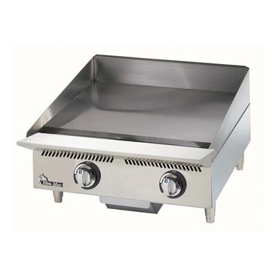 Star 824MA LP 24" Ultra-Max Gas Commercial Griddle w/ Manual Controls - 1" Steel Plate, Liquid Propane, Stainless Steel, Gas Type: LP