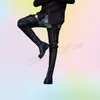 Große Herrenstiefel, schwarze Vorderseite, Kreuzbindung, Herren-Ritterstiefel, runde Zehen, kniehohe Schuhe für Herrenschuhe, Zapatos Para Hombres