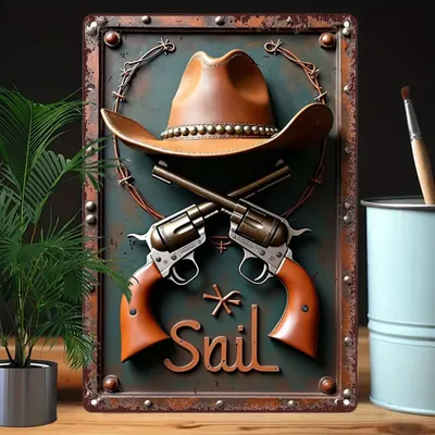 WesternCraft Vintage Aluminum Metal Sign - Rustic Wall Art for Bar Cafe Beach House Backyard Garden Party Decor