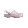 Clog CROCS "Classic Floral Cut Out Clog", Kinder, Gr. 37, rosa (hellrosa), Croslite, geblümt, casual, Schuhe, Sandale mit schwenkbarem Fersenriemen