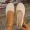 Round Toe Women Flats Comfortable Knit Ballet Flat Shoes Casual Slip on Loafers Shoes Office Boat
