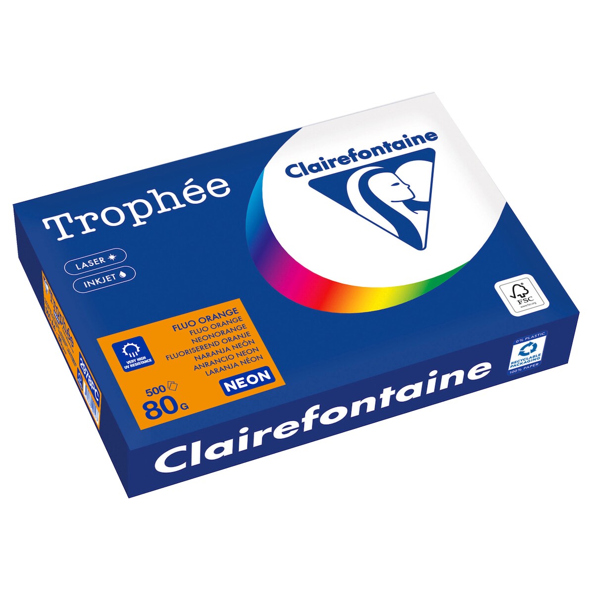 Clairefontaine Kopierpapier 2978PC A4 80g neonorange 500 Blatt Image