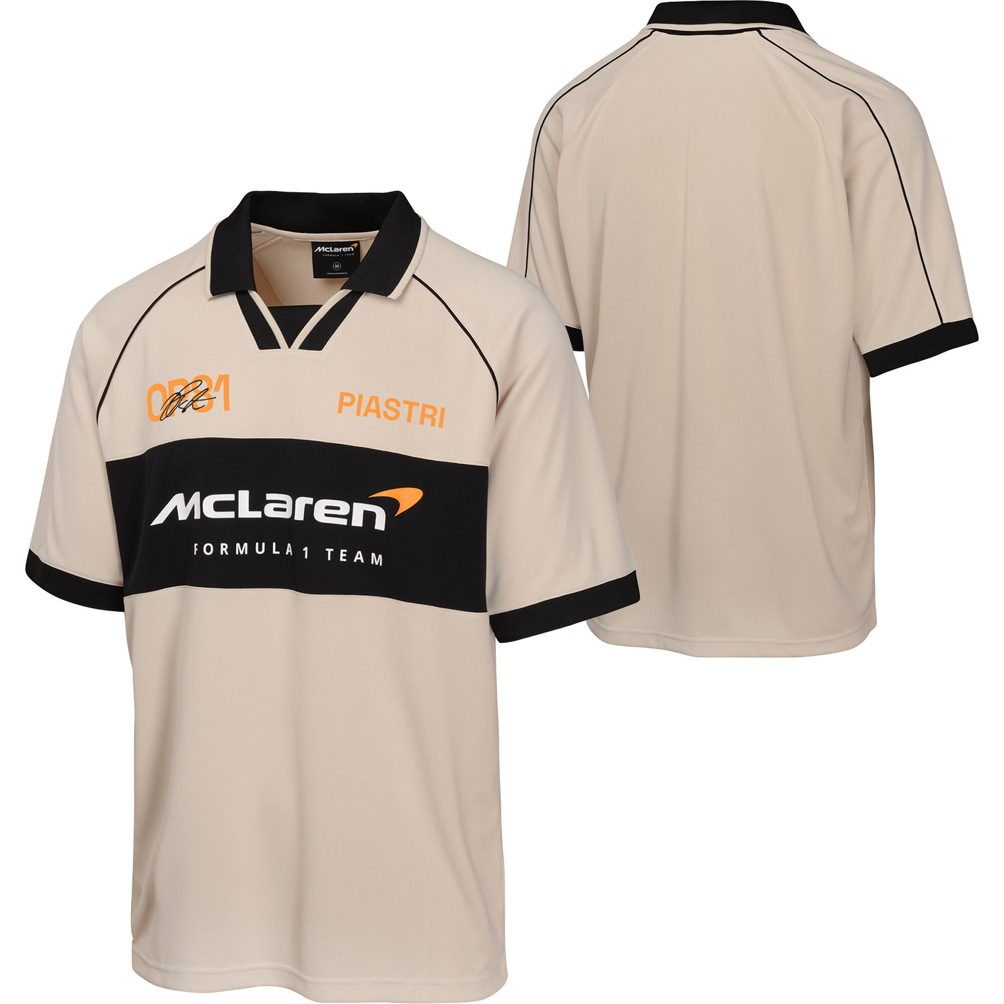 McLaren Oscar Piastri Flying Fast Johnny Kragen-T-Shirt – Stein Image