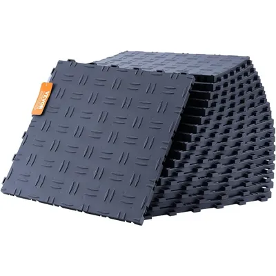 50 Pack 12 x 12 x 0.53 inch, Non-Slip Double-Sided Texture, Garden Floor Boards