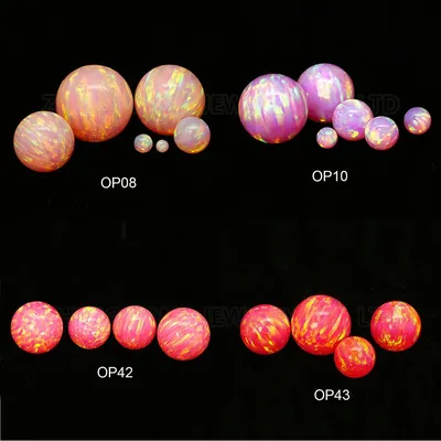 20/50pcs Pink Beads for Jewelry Making 2mm--8mm Synthetic Opal Light Dark Pink Beads with Hole