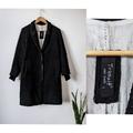 Transit par such Cappotto nero in lana di iuta Avant Garde Rundholz Yohji Yamamoto