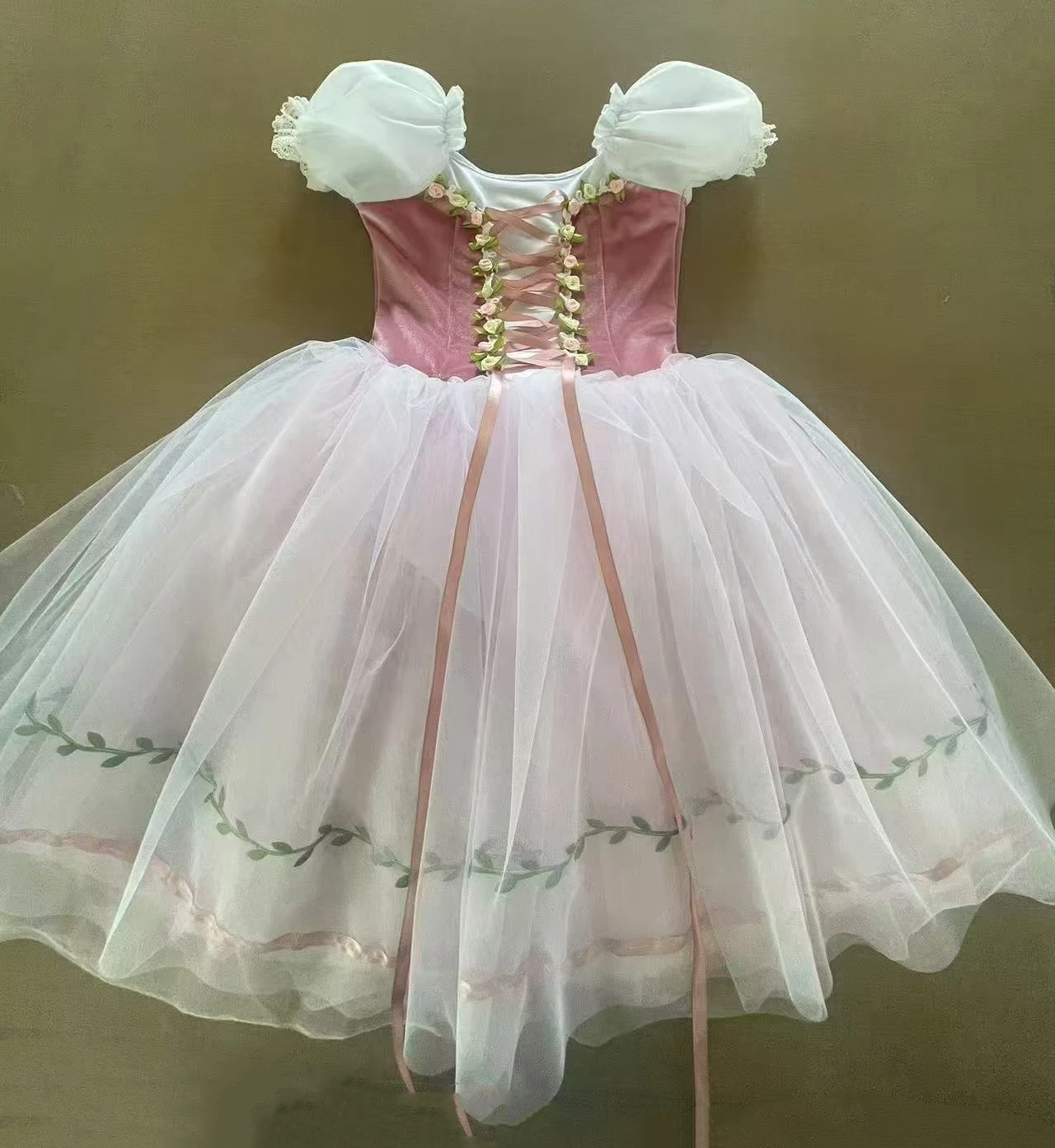 Abito Lungo da Balletto per Donna, Gonne da Balletto per Ragazze, Costume da Danza del Cigno, Tutù Professionale Giselle per Ragazze, Abbigliamento per Spettacoli