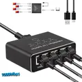 Gigabit 1000Mbps RJ45 Splitter da 1 a 2 3 4 Adattatore Ethernet Connettore Lan Switch Internet per PC Laptop TV Box Router TV digitale