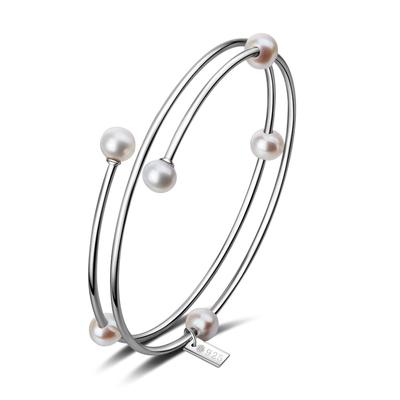Ailoria MIDORI Armreif Silber/weiße Perle onesize Damen Image