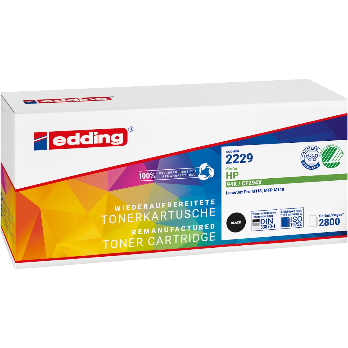 edding Toner 18-2229 wie HP CF294X schwarz Image