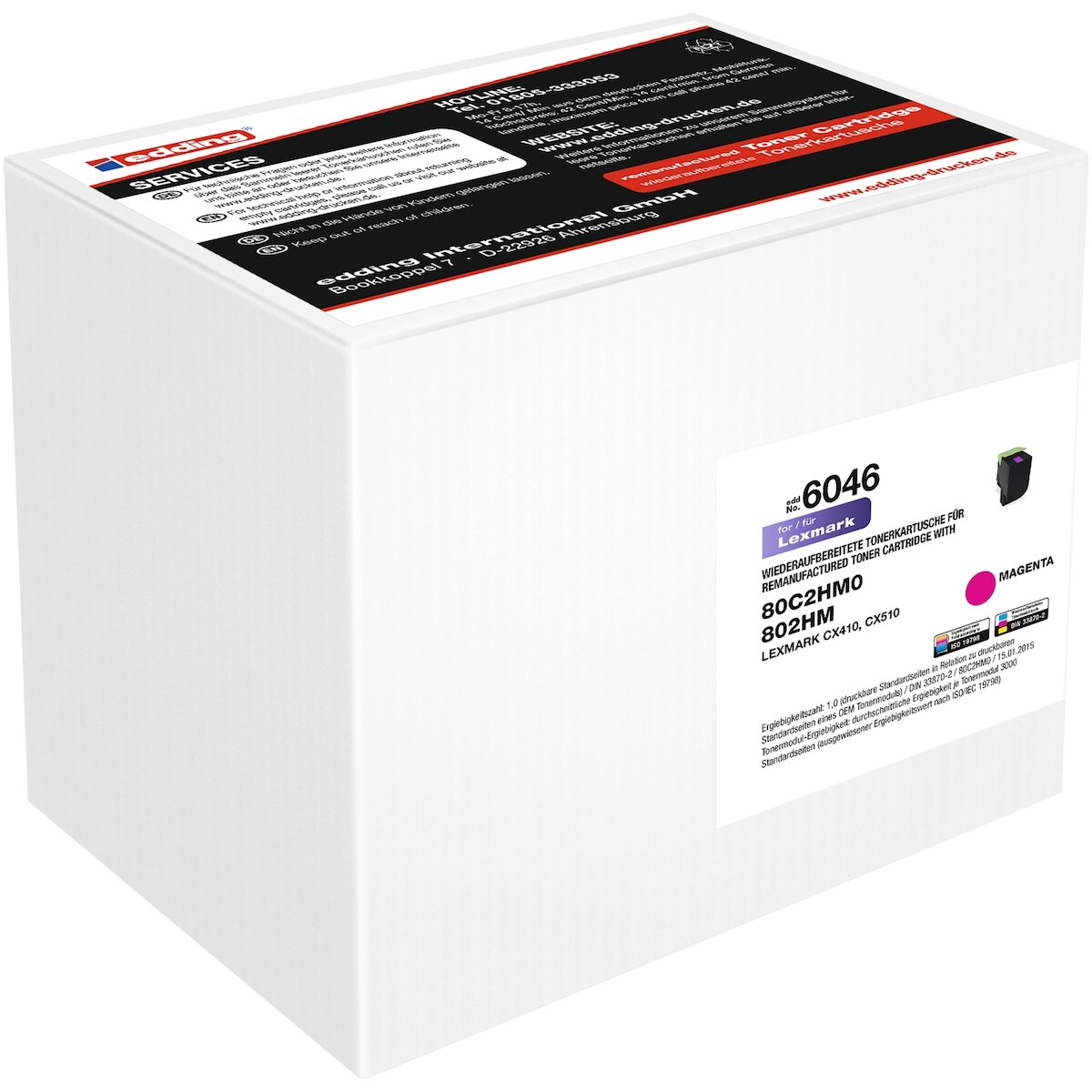 Toner 18-6046 wie Lexmark 80C2HM0/802HM mag Image