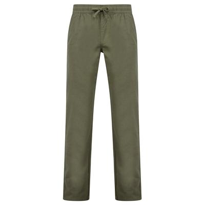 Trousers Renn Cotton Linen Comfort Fit Elasticated Waist Trousers in Light Khaki / L - Tokyo Laundry