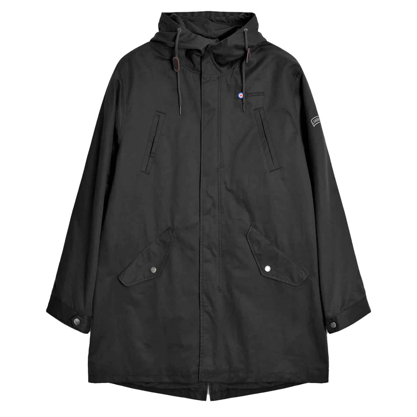 Lambretta Mens Shower Resistant Parka (black) - Size X-large | Lambretta Sale | Discount Designer Brands