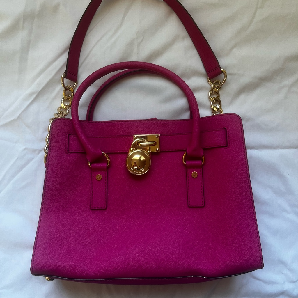 Michael Kors Bags | Fuchsia Micheal Kors Handbag | Color: Gold/Pink | Size: Os