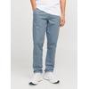 Chinos JACK & JONES "JPSTMARCO JJFURY ANA", Herren, Gr. 36, Länge 32, blau (blau mirage), Web, Obermaterial: 98% Baumwolle, 2% Elasthan, unifarben, modisch, slim fit normal, Hosen