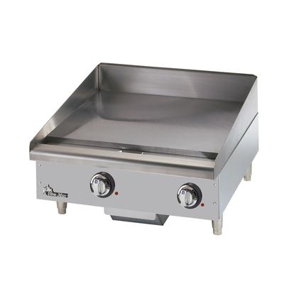 Star 724TA 240V 24" Ultra-Max Electric Commercial Griddle w/ Thermostatic Controls - 1" Steel Plate, 240v, Stainless Steel