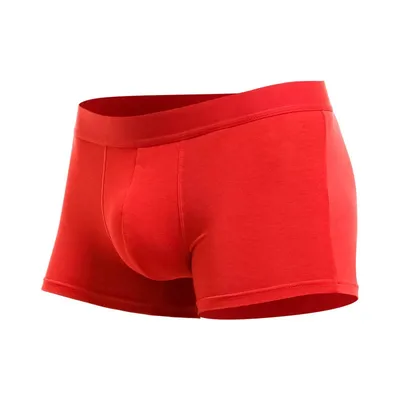 Herrenunterwäsche. Herren-Boxershorts. Dieses Geschenk ist eine schweine rote Hochzeits-Boxershorts mit dünnem Unterteil Image