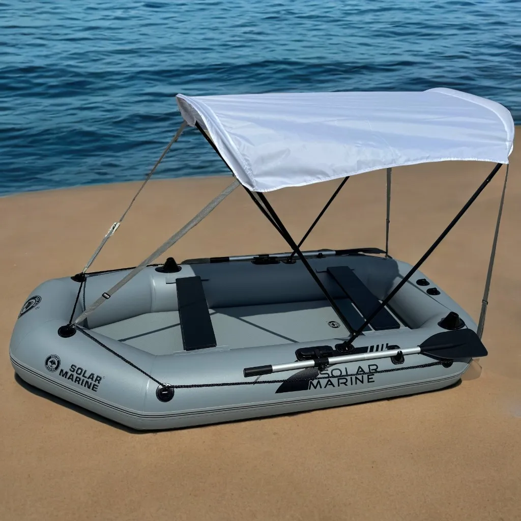 SolarMarine 7,5 Fuß aufblasbares Fischerboot, Surfen, Wasserski, Beiboot, Kajak, Kanu, Luftmatte, Boden für Meer, Mangel mit Zubehör 2,3 Image