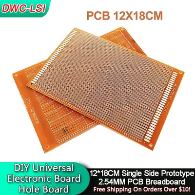5/10PCS PCB 12x18CM Einseitig Prototyp 2,54 MM PCB Breadboard Universal Experimentelle Bakelit kupfer Platte Circuit Board Image