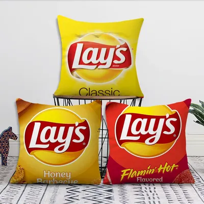 Kissen Chips Abdeckung L-Lays Kartoffel Kissenbezug Zimmer Schlafzimmer Design Sofa Wohnzimmer Rückenlehne Auto Fashion Square Kopfteil Image