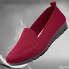 2022 neue Herbst Heiße frauen Wohnungen Frau Schuhe Komfort Damen Schuh Müßiggänger Weibliche Atmungsaktive Mesh Slip Auf Casual Frauen schuhe