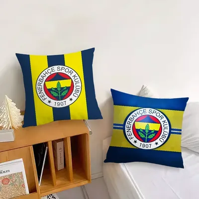 Fußball F-Fenerbahces Club Kissenbezug, weiche Kissenbezüge für Bauernhaus, Sofa, Dekoration, Image