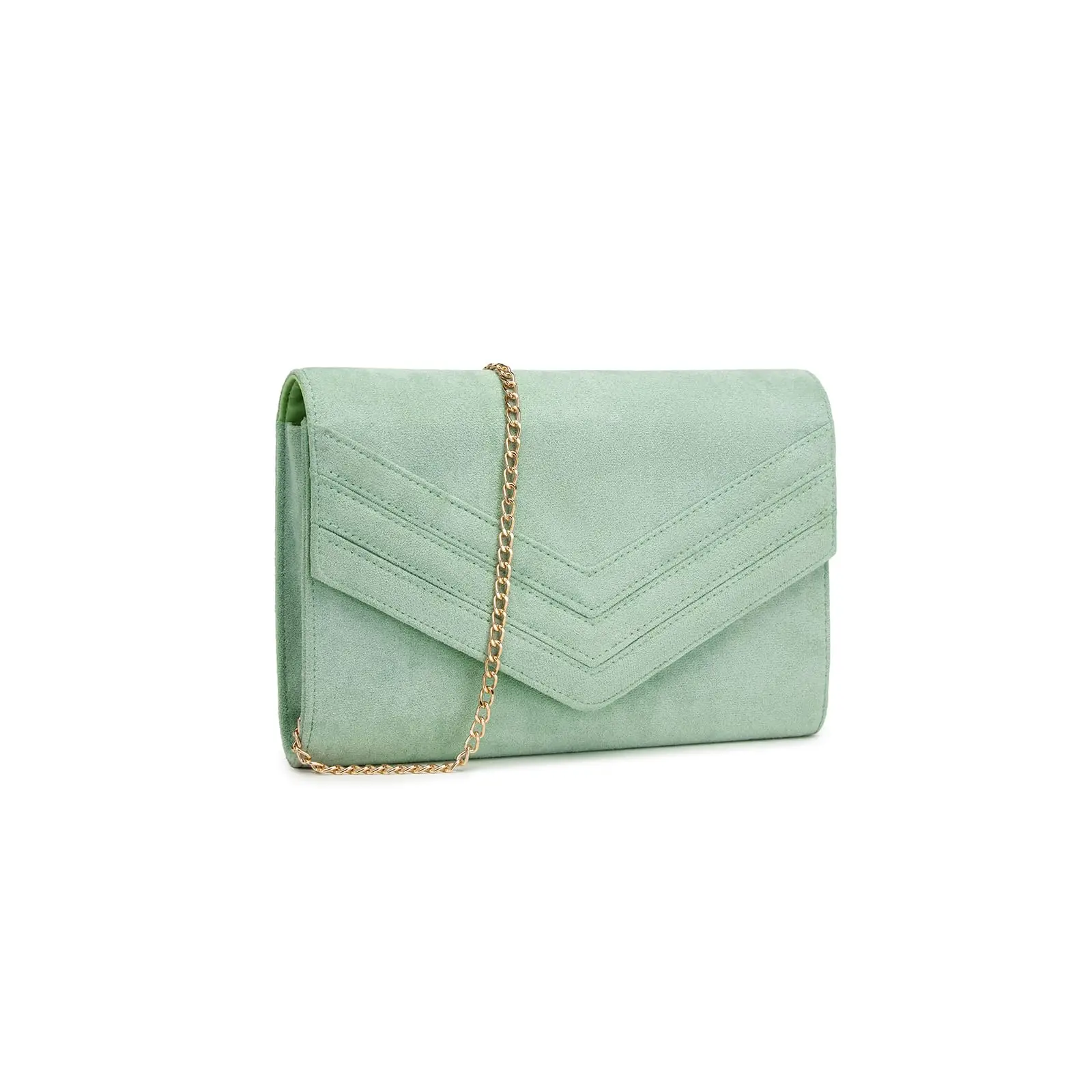 Miss Lulu Damen Clutch Envelope Pochette Abendtasche Elegant Mode Kettentasche Handtasche für Hochzeit, Party und Abendveranstal