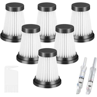 6er-Pack HEPA-Filter für kabellosen Staubsauger moosoo K12, K12 Pro, K13, für Genius Invictus One Image