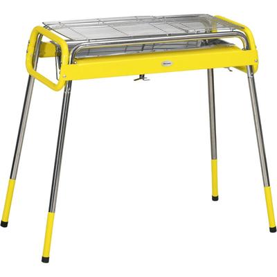 Outsunny - Holzkohlegrill, bbq Grill, Klappgrill mit 2 Grillrost, Grillplatte, klappbare Beine, Image