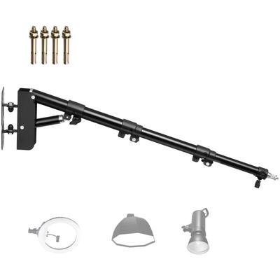 Mophorn - Ringlicht-Wandhalterung, 39,37 Zoll/100 cm, dreieckiger Auslegerarm mit 180°-Drehung, Image