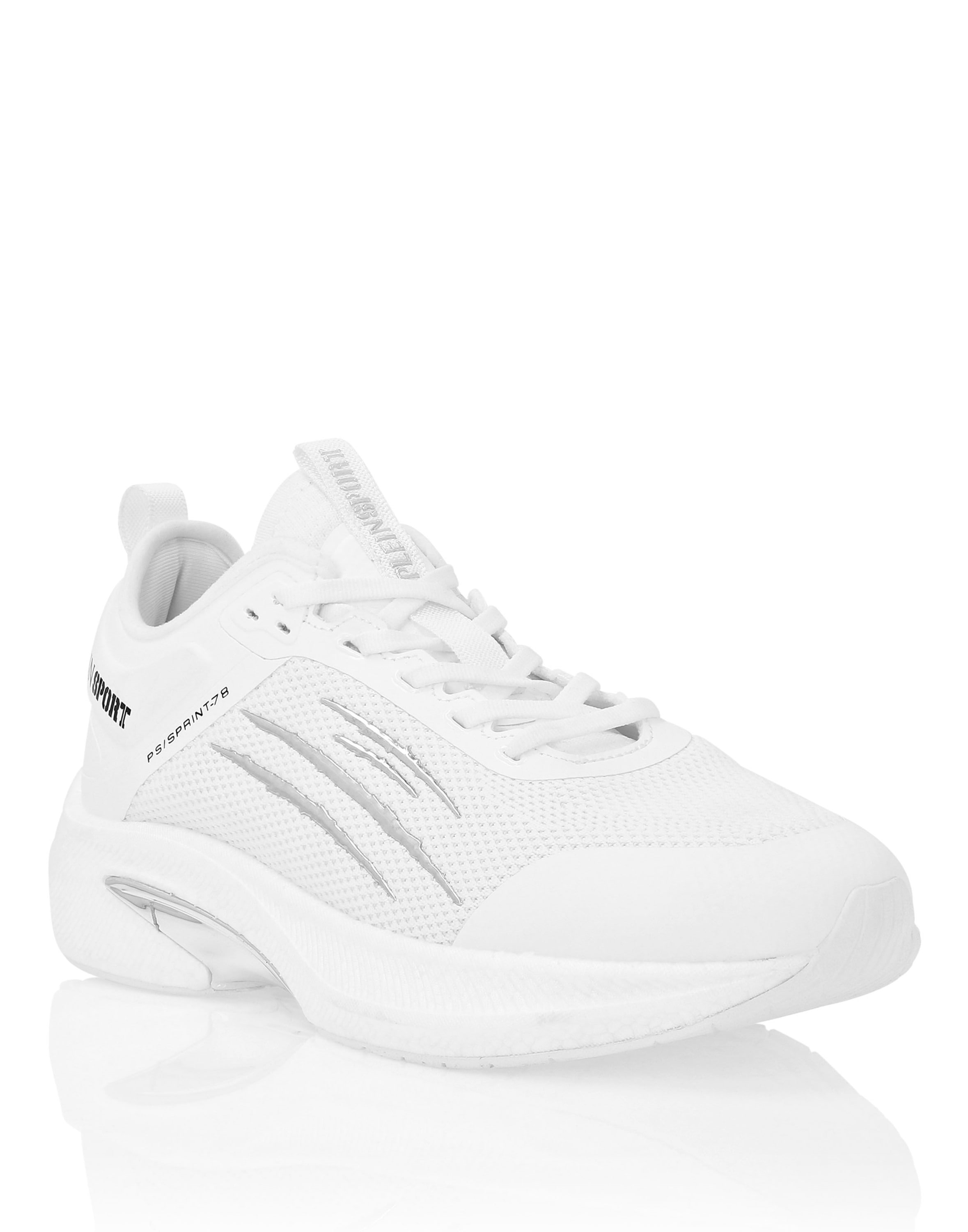 Sneaker PLEIN SPORT "Läufer", Gr. 38, Normalschaft, weiß (01, weiß), Schuhe