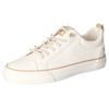 Sneaker MUSTANG SHOES, Damen, Gr. 37, beige (sanftes weiß, beige), Lederimitat, klassisch, Schuhe, Freizeitschuh, Halbschuh, zum schlupfen mit Gummizug