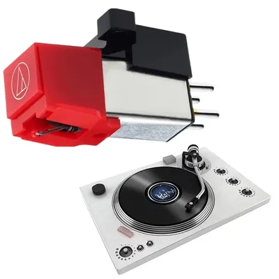 AT91R Dual Moving Magnet Stereo Phono Cartridge Conical Diamond Stylus for AT-LP3 LP60 PL300 LP