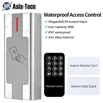 M1 EM Card Reader RFID Standalone Keyboard for Door Enter Electronic Lock System Metal Waterproof Access Control Keypad