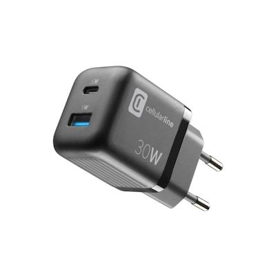 Cellularline USB Charger Multipower Micro 30W GaN 2 Ports PD B Image